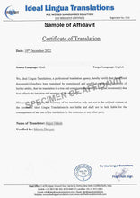 Load image into Gallery viewer, certified-translation-of-legal-documents-for-visa-immigration-purposes
