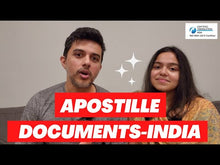 Load and play video in Gallery viewer, MEA Apostille (Legalisation) on Birth Certificate, Marriage Certificate, Degrees, PCC and other documents