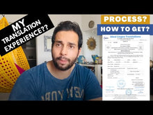 Load and play video in Gallery viewer, Urdu to English Certified Translation of Nikahnama (Marriage Certificate), Property Papers & other Legal Documents