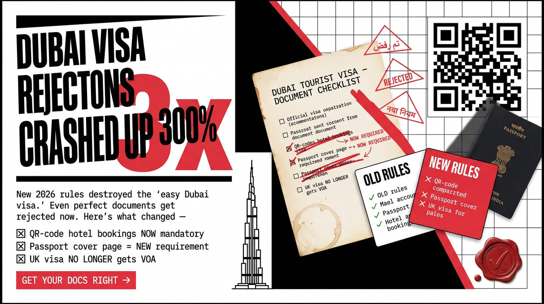 Dubai Visa Rejection Rate SURGED 3x — New 2026 Rules Indians Don't Know