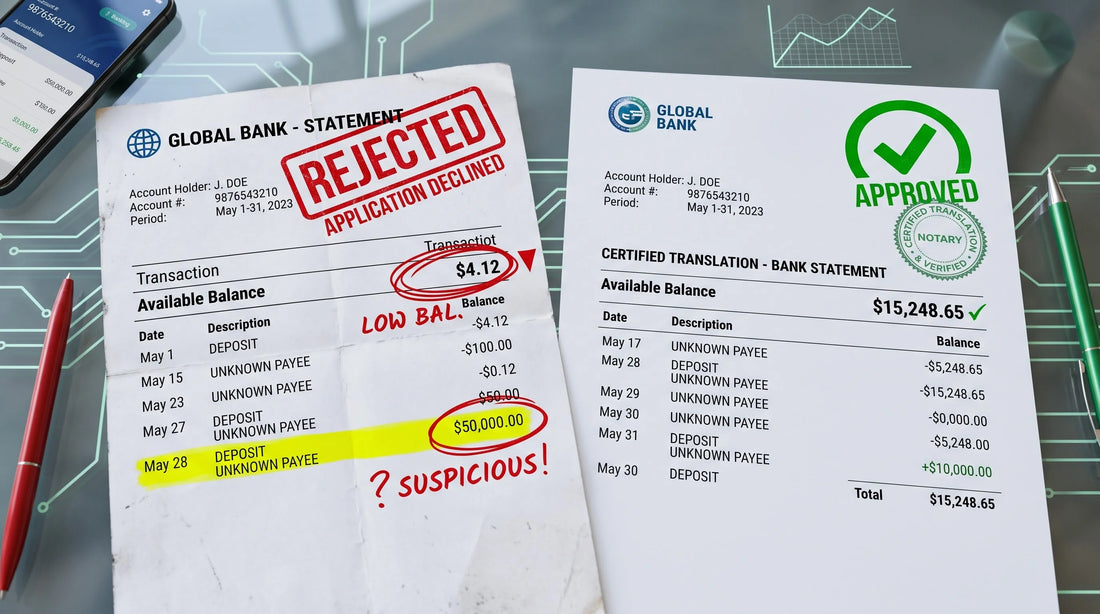 Bank Statement Rejected for Russia Visa? 5 Financial Proof Failures (Certified Translation Services)