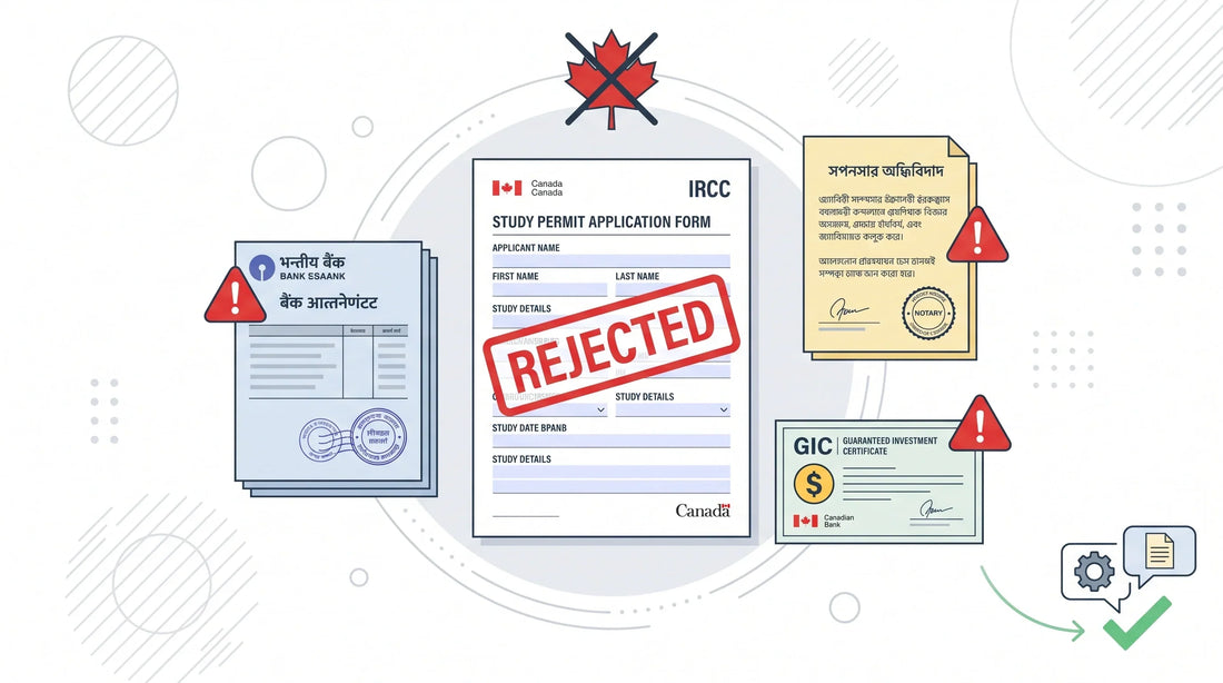 Canada Study Permit Rejected? Why Your LOA & GIC Translation Failed (And the Fix)