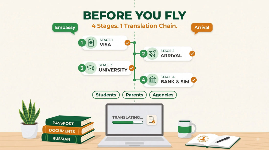 Documents to Translate Before Flying to Russia: 4-Stage Family Checklist