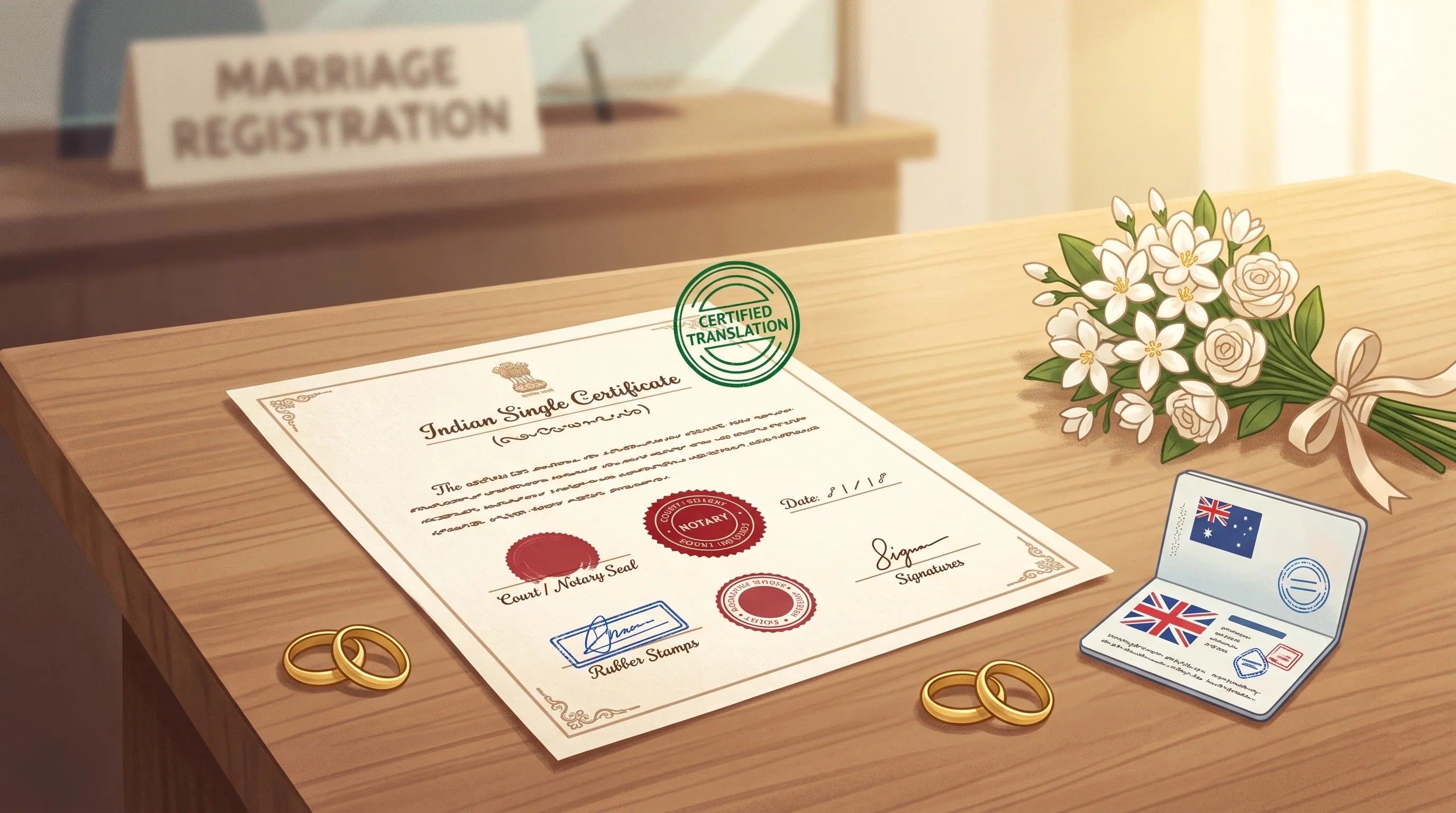 Single Status Certificate Translation Rejected for Marriage Abroad? Why UK, Canada, Australia & Germany Won't Accept Your Indian Bachelorhood Proof (2026 Fix)