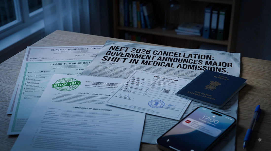 NEET 2026 CANCELLED: Should Your Child Rush to MBBS in Russia? Real NMC Rules, the 12,000-Student Rush & the Documents You Need NOW (2026 Guide)