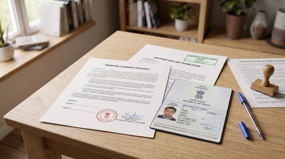 Parental Consent Affidavit Translation for Russia Student Visa: Why Under-18 Students Can't Get a Visa Without It (2026 Guide)