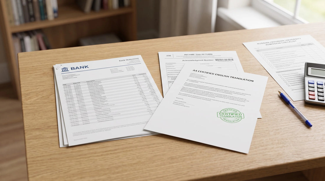 Parent's Bank Statement & ITR Translation for Russia Student Visa: Why Proof of Funds Gets Rejected & How to Fix It (2026 Guide)