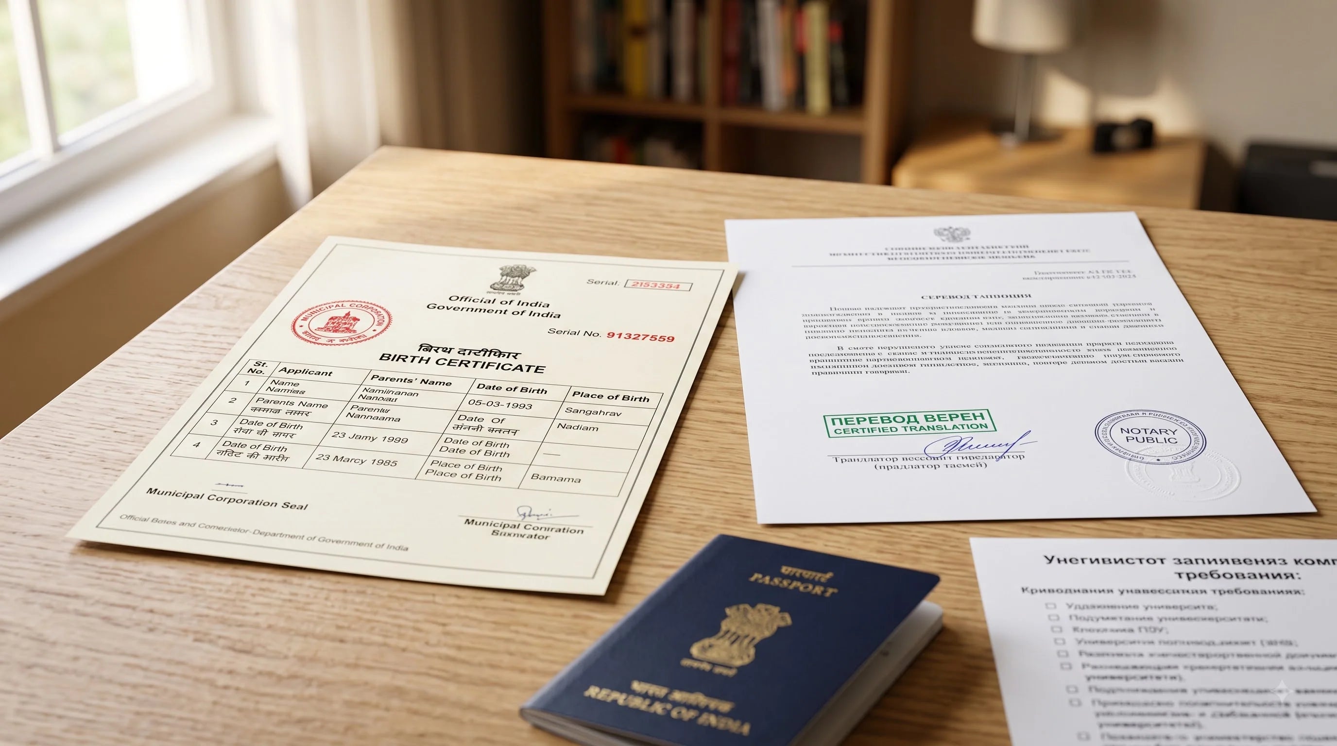 Birth Certificate Translation for Russian University Admission & Student Visa: Why It Must Be Translated Into Russian & Notarized (2026 Guide)