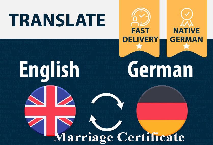 Seamless Certified Translation of Marriage Certificates from English to German