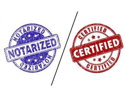 What is the difference between certified translation & notarized translation?