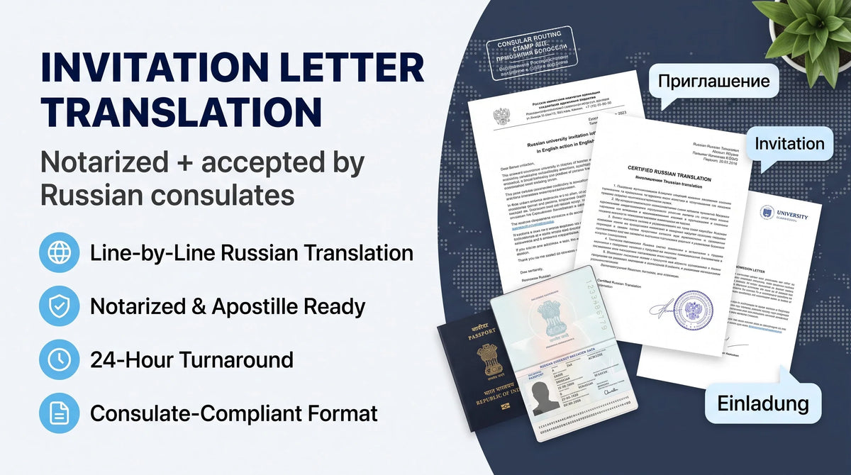 Russian University Invitation Letter Translation & Attestation 2026 — Notarized Russian