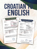 Croatian to English Certified Translation of Degrees, Certificates & Other Legal Documents