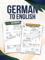 German to English Certified Translation of Degrees, Certificates & Other Legal Documents