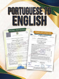 Portuguese to English Certified Translation of Degrees, Certificates & Other Legal Documents