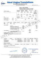 German to English Certified Translation of Degrees, Certificates & Other Legal Documents