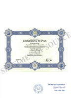 Italian to English Certified Translation of Degrees, Certificates & Other Legal Documents