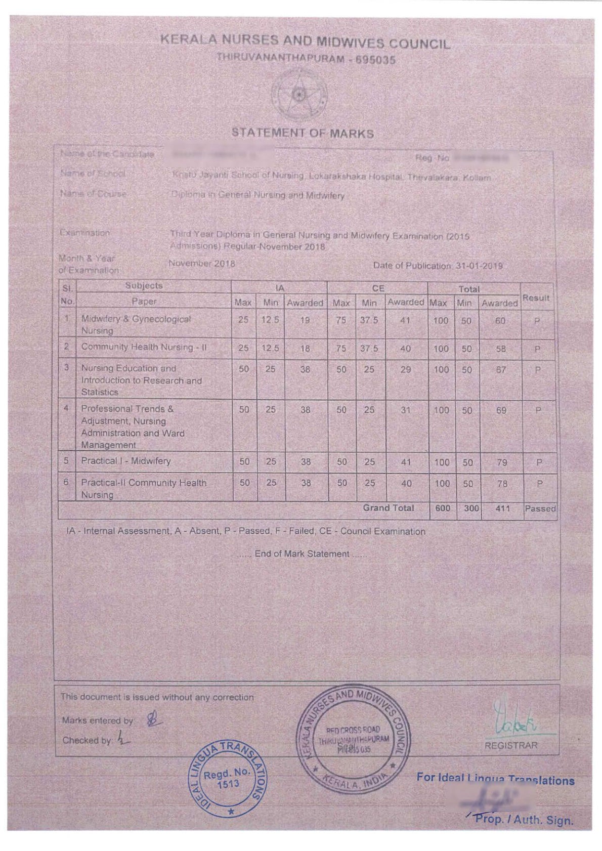 English to German Certified Translation of Degrees, Certificates & other Legal Documents